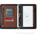 pu leather organizer notebook with calculator, organizer notebook with ruler, agenda notebook